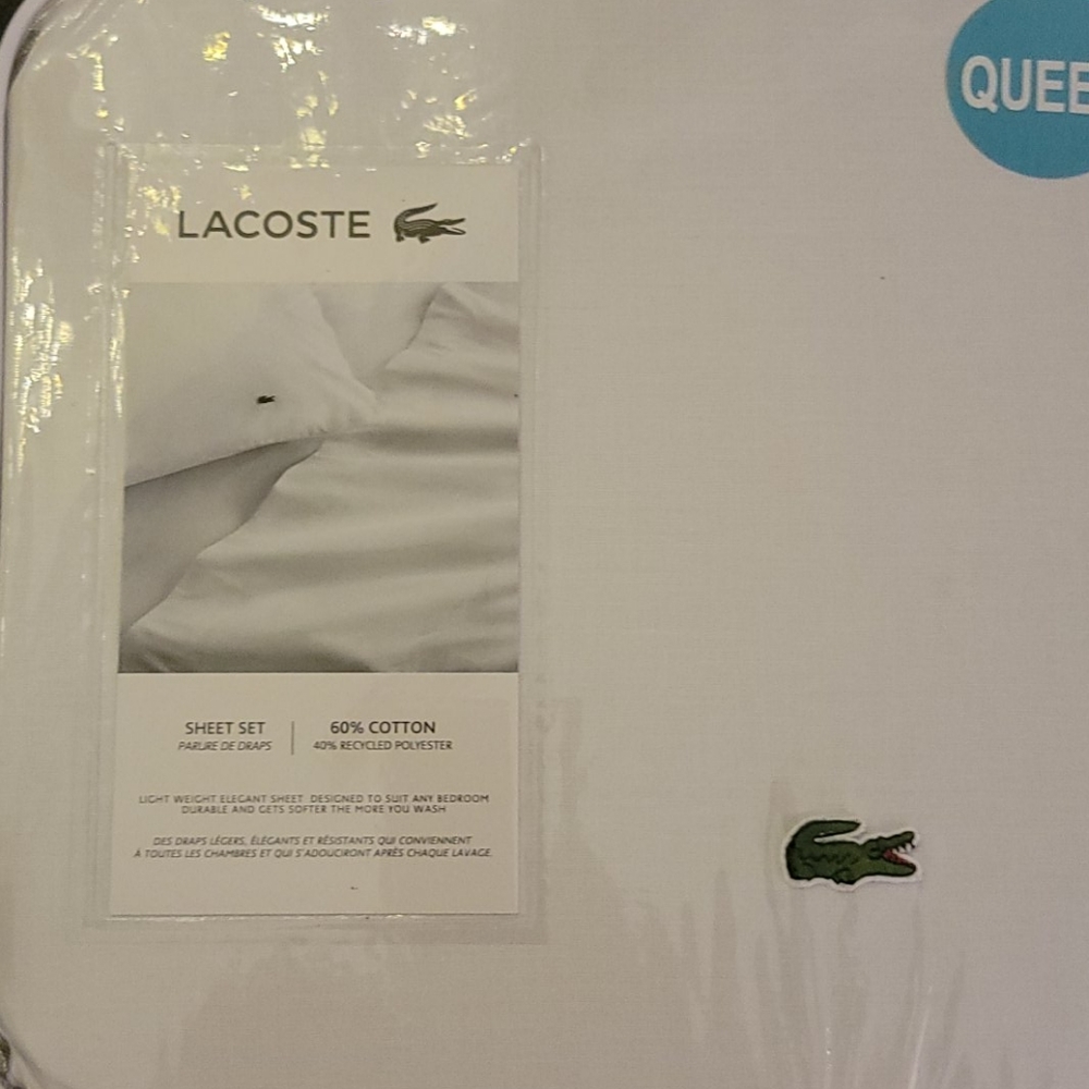 LACOSTE COMFORTER AND SHEET SET - Picture 8 of 9